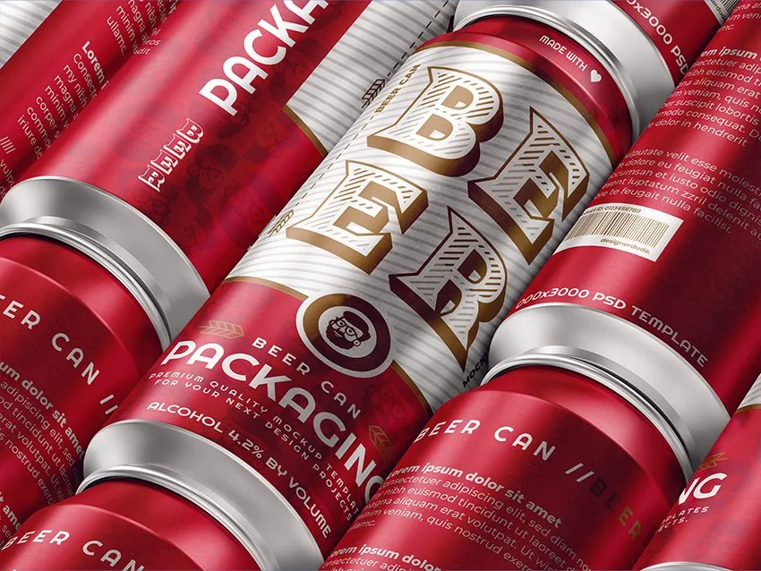 what is a mockup - 
beer can scene mockup