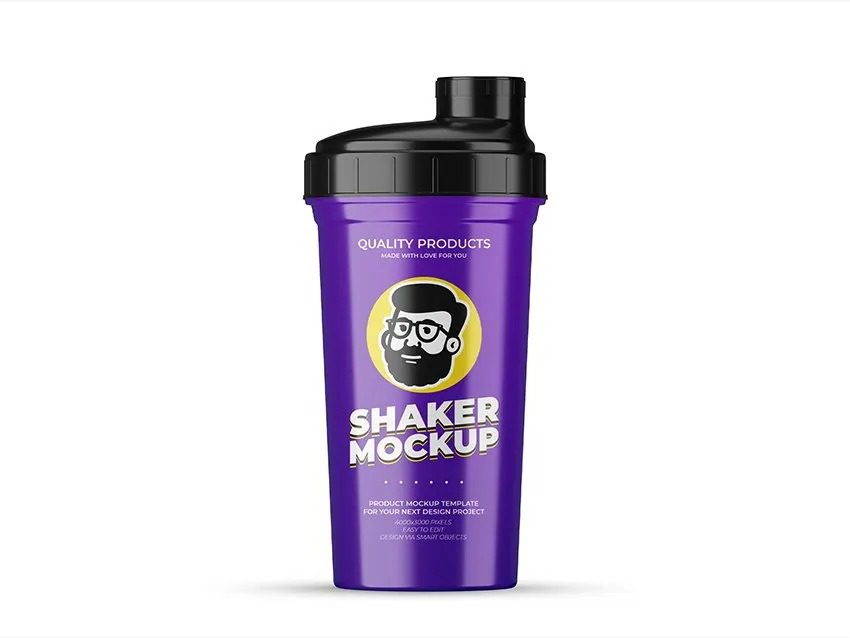 Plastic Shaker Mockup
