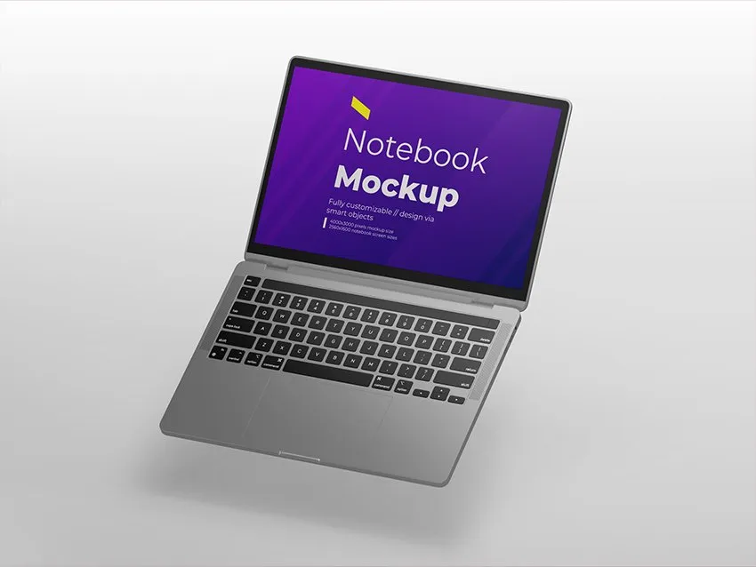 notebook mockup