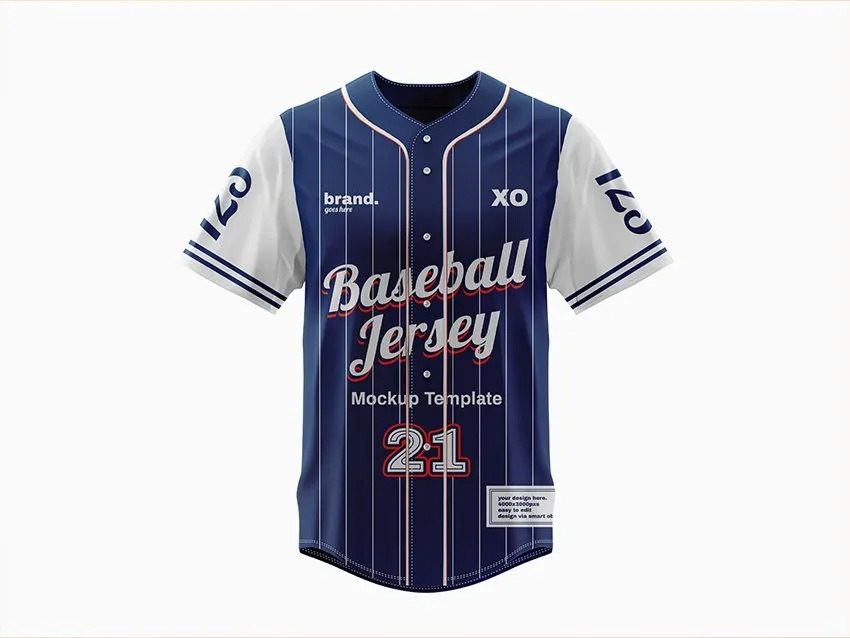 The 5 Best Apparel Mockups to Impress Your Clients and Customers | Designer Dude Baseball Jersey Mockup