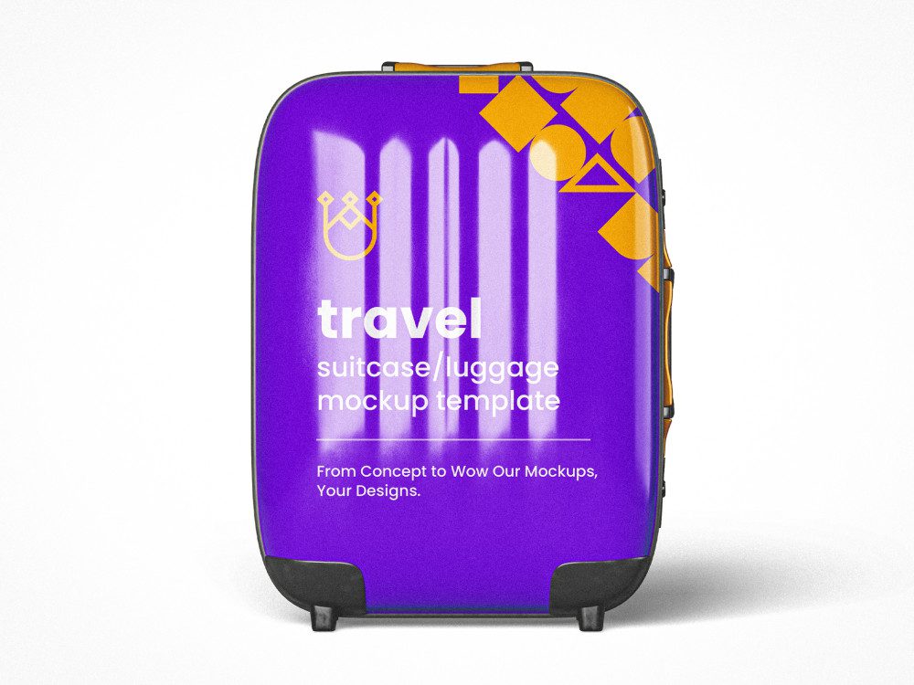 Travel Suitcase Mockup