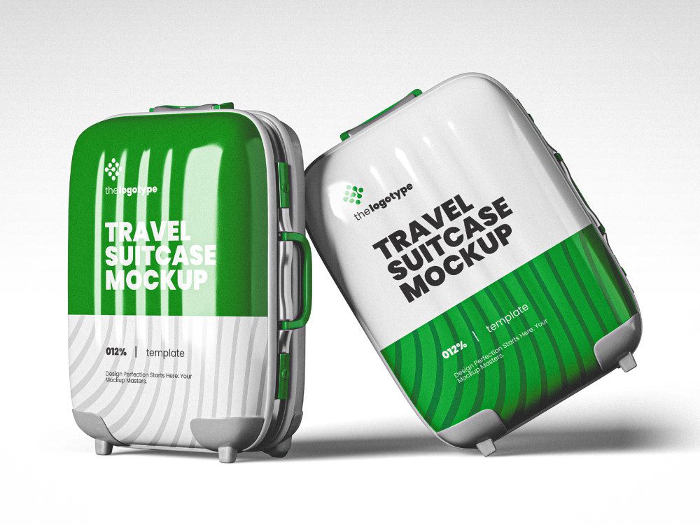 travel suitcase mockup