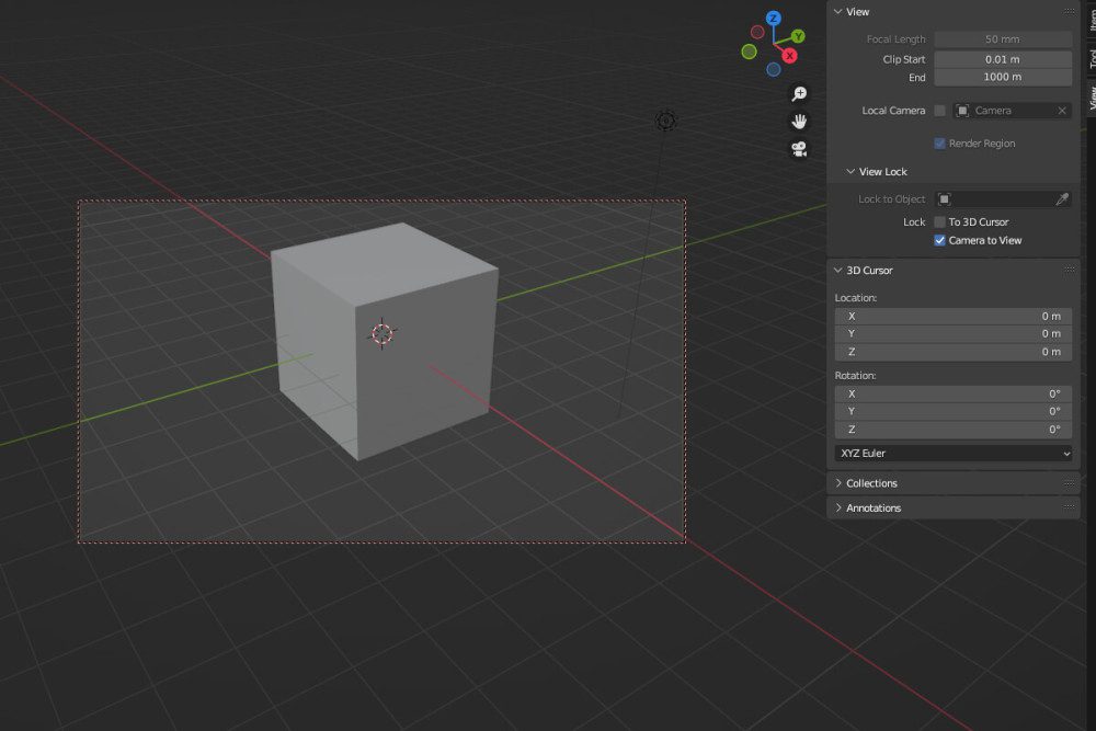 camera positioning blender